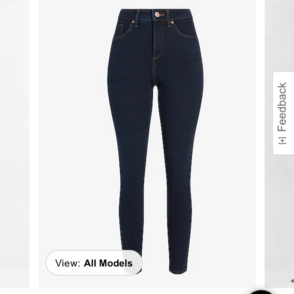 size 0 short Express high rise jeans